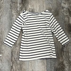 L.L. Bean bateau neck striped sweater